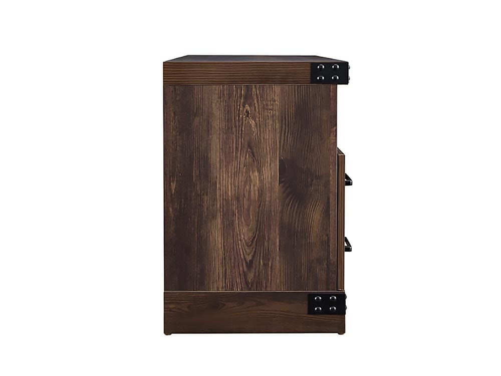 Perry Electric Fireplace TV Stand in Rustic Brown - SP6543-OF