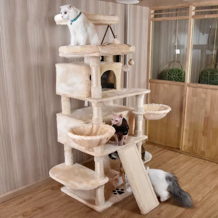 Lima Pet Heavy Duty 68 Inch Multi-Level Cat Tree