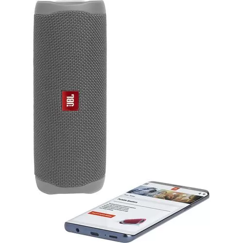 JBL Flip 5 Waterproof Bluetooth Speaker (Grey Stone)