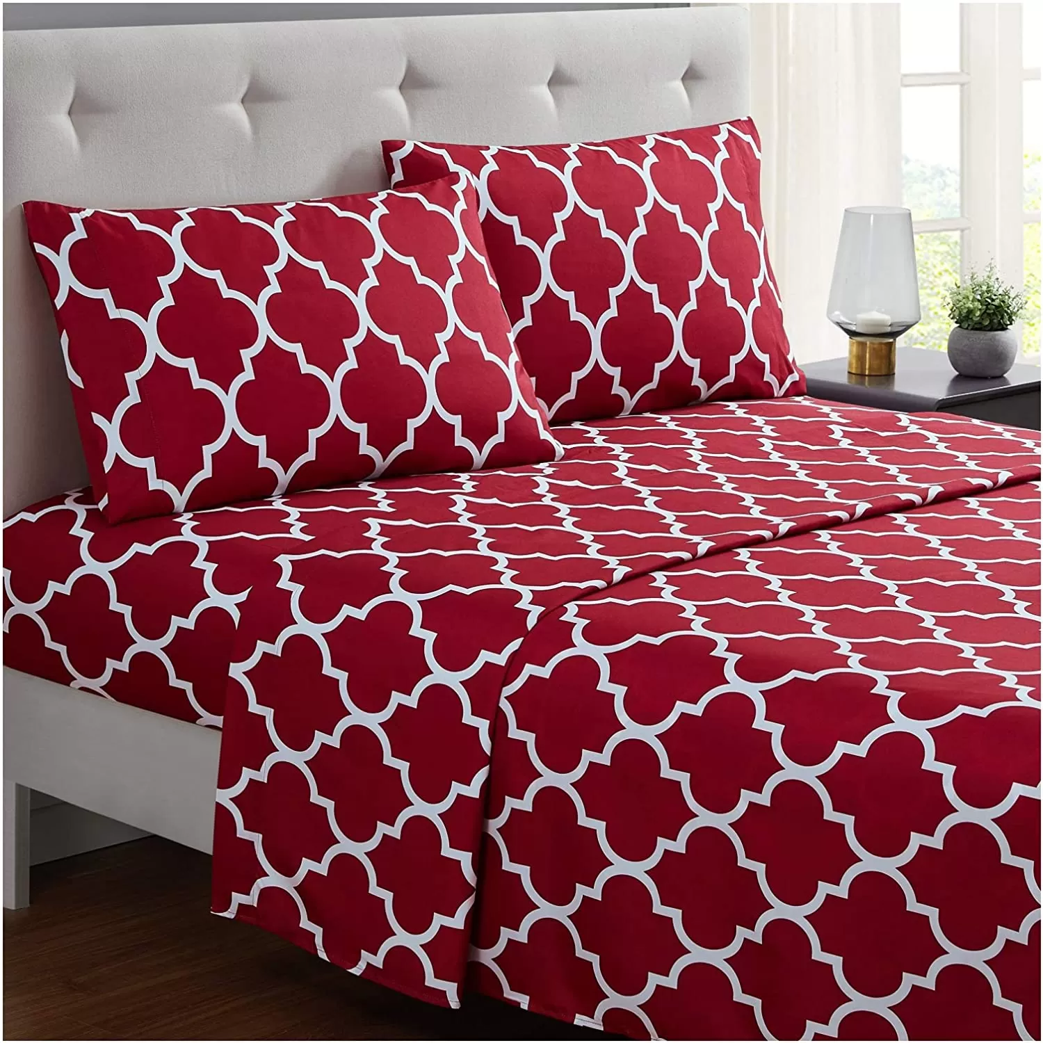 Brushed Microfiber Hypoallergenic 4 pcs Bedsheet Set