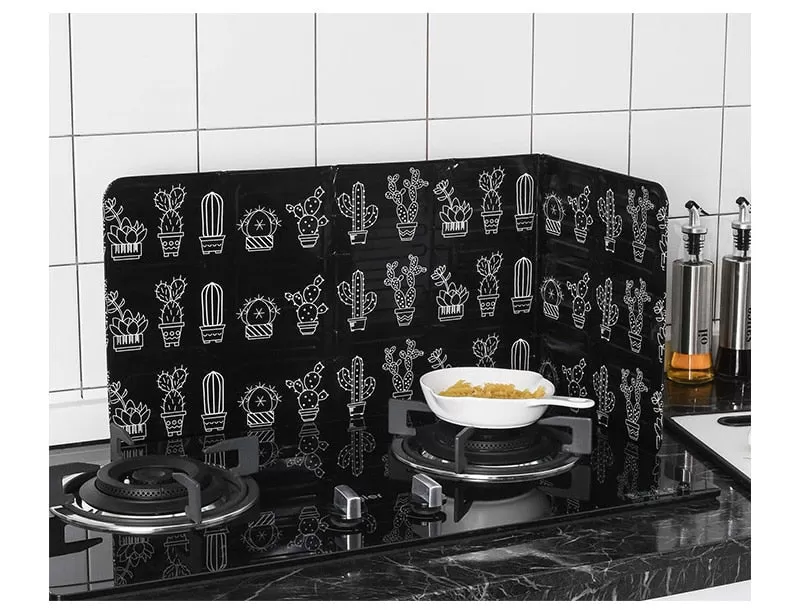 Aluminum Foldable Kitchen Gas Stove Baffle Plate