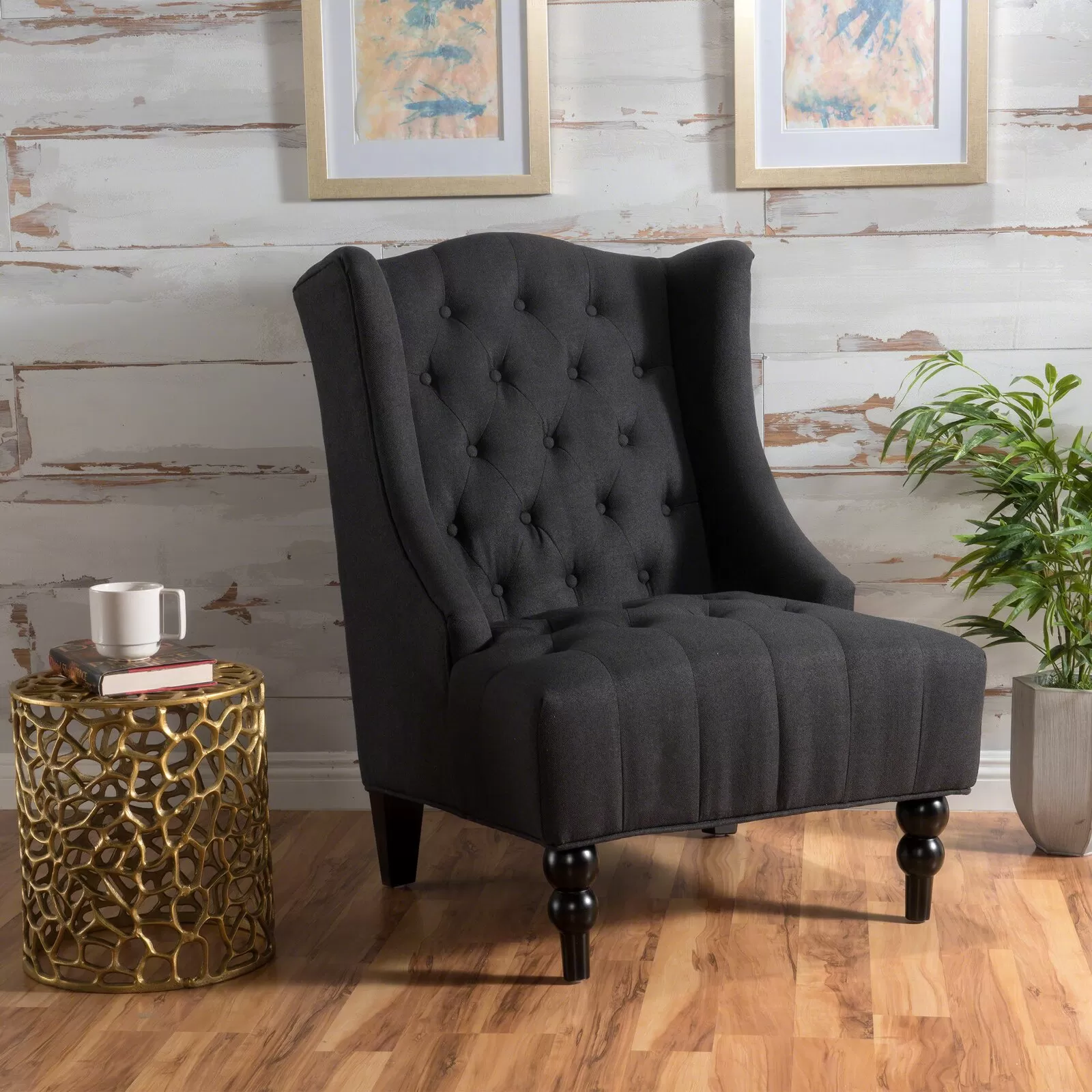 Danni Upholstered Wingback Chair
