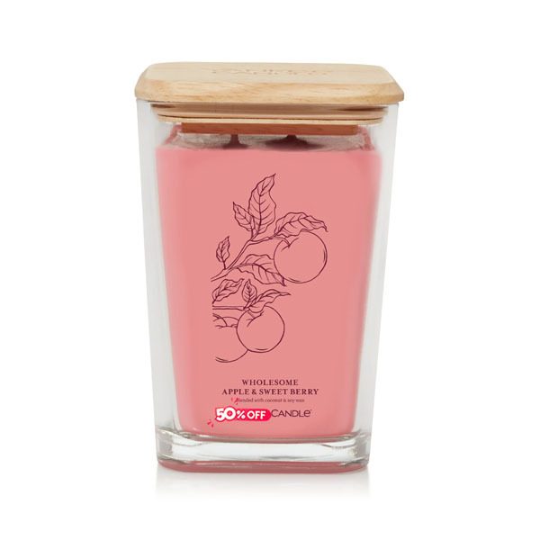 Wholesome Apple & Sweet Berry Large Square Candle