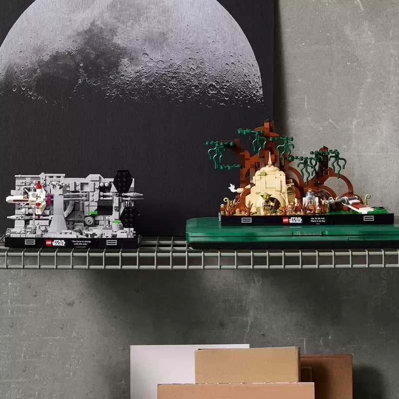 STAR WARS DEATH STAR TRENCH RUN DIORAMA 75329 BUILDING KIT