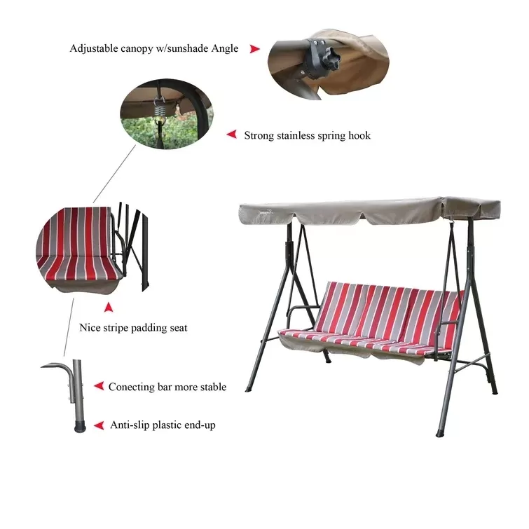 Otterburn Patio Porch Swing with Stand