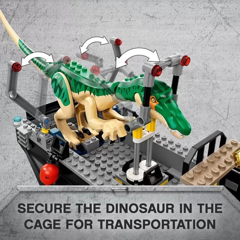 76942 JURASSIC WORLD BARYONYX DINOSAUR BOAT ESCAPE
