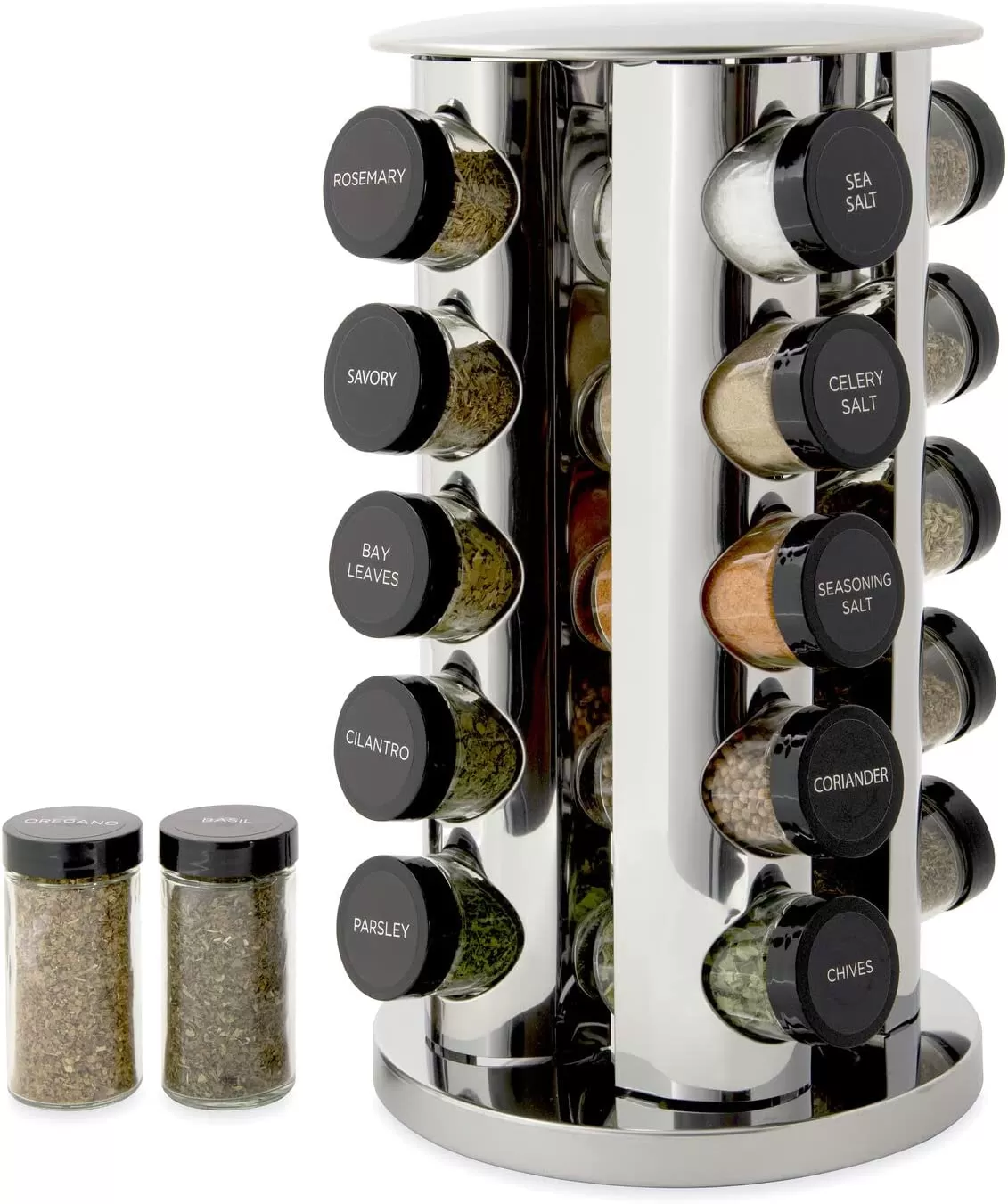 🎁GIFTRotary 20-tank counter top rack tower organizer