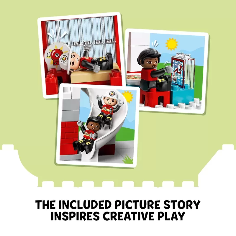 DUPLO RESCUE FIRE STATION & HELICOPTER 10970 BUILDING TOY