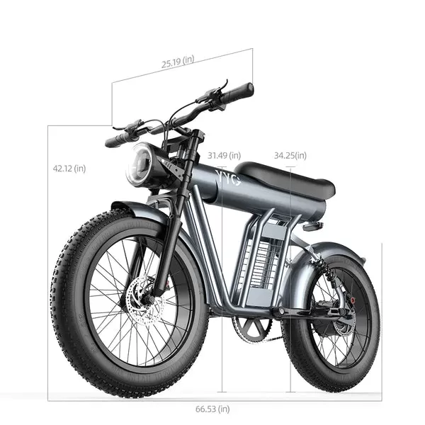 Ebikemoto x YYG BR100 Electric Bike 48V 20Ah 1200W, 20