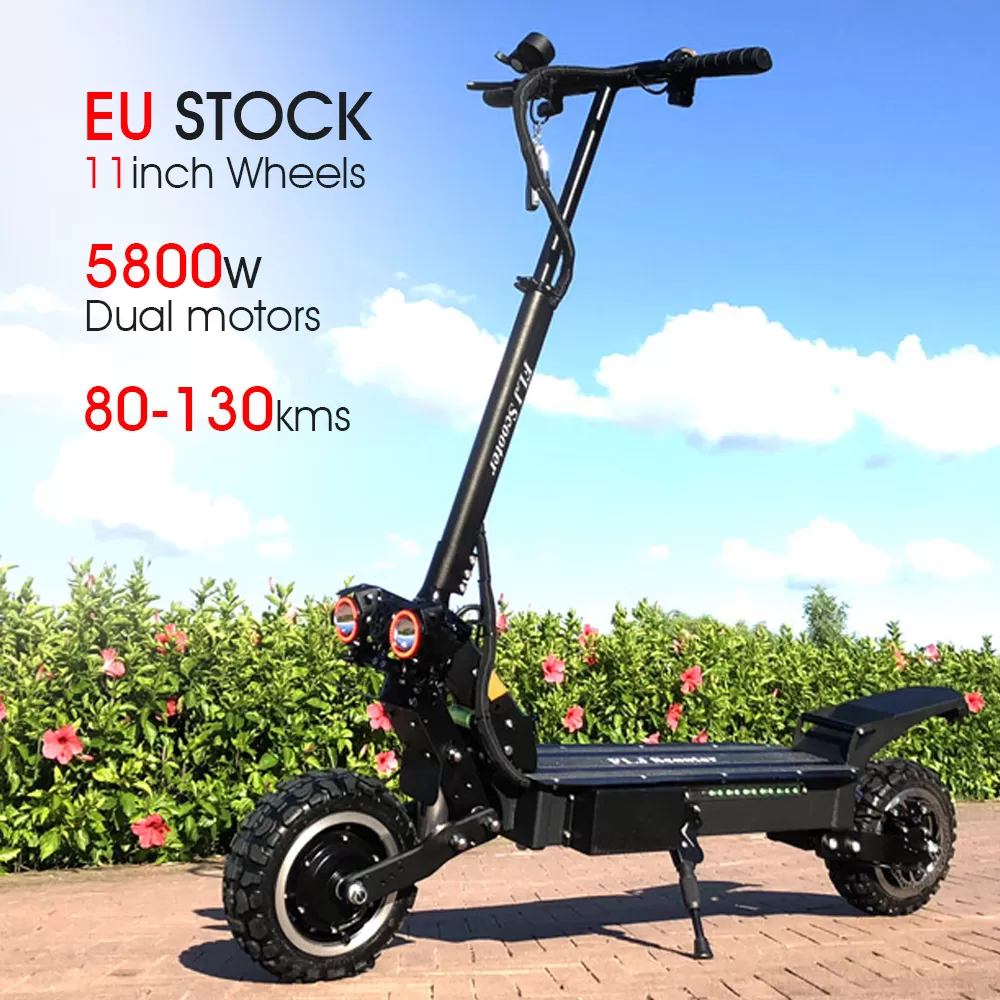 (ð¥Limited Time Sale) T112 11inch 5600W off road e scooter with Dual Motor electric scooter for men 53MPH