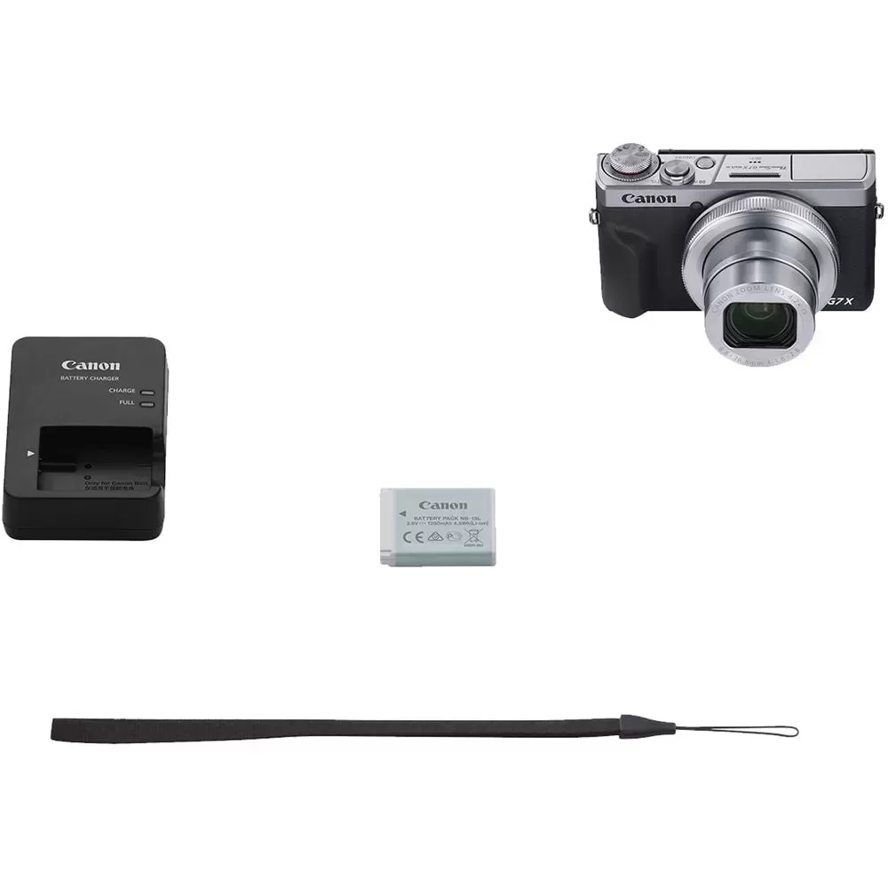 Canon PowerShot G7 X Mark III Digital Camera | Silver w/ 32GB Memory and Striker Essential Bundle