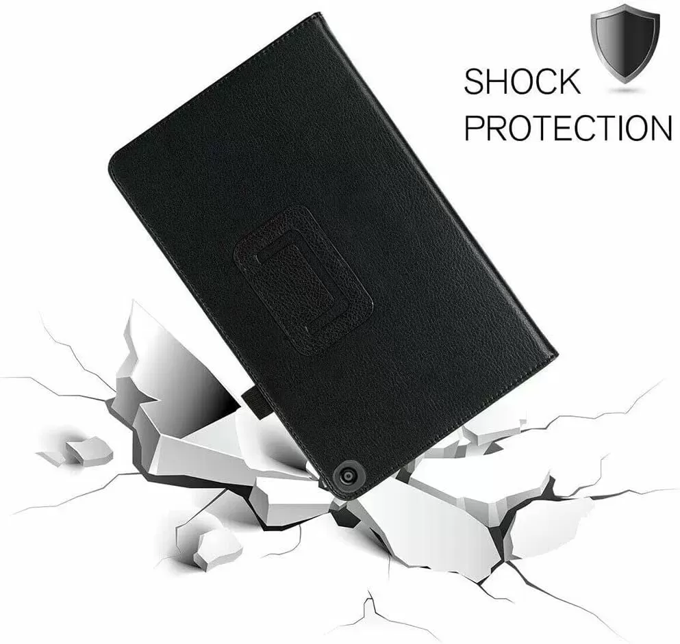 Galaxy Tab A8 10.5” Inch 32 GB Wi-Fi Android 11 Touchscreen International Tablet Bundle – MDTec Hard Back Tri-Fold Stand Cover Case and 64GB microSD Card [Gray]