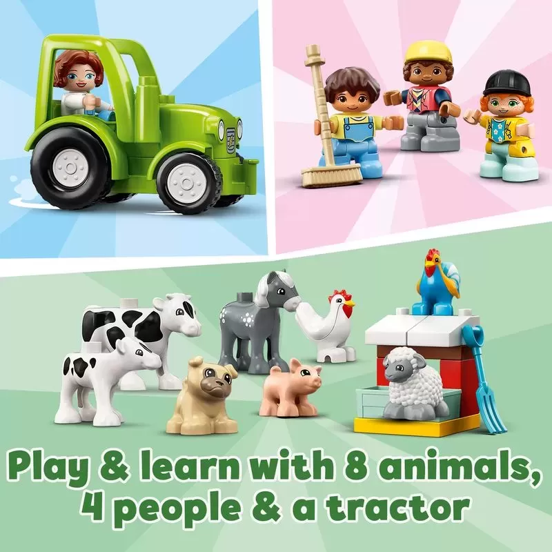 10952 DUPLO BARN & TRACTOR & FARM ANIMAL CARE