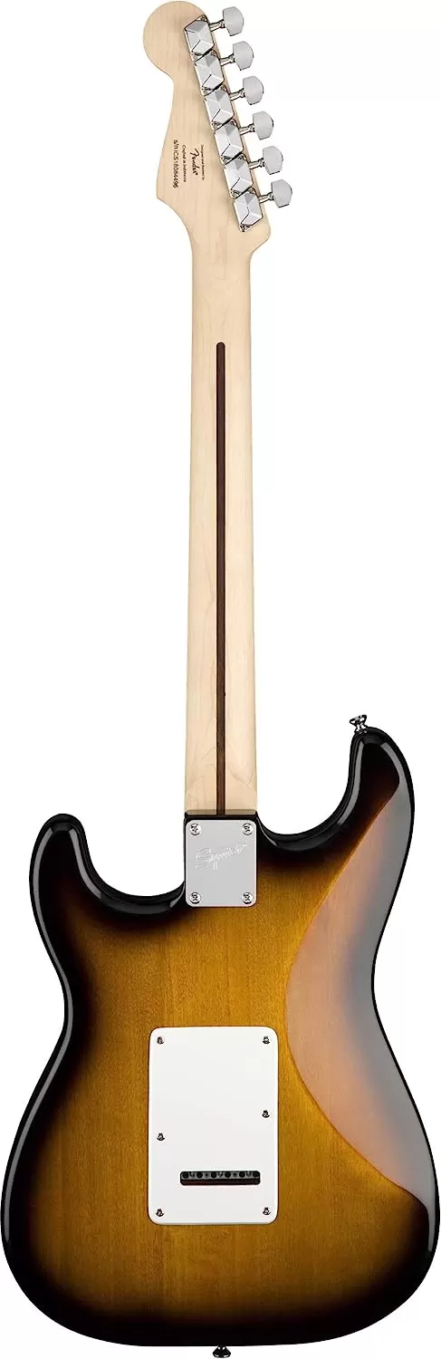 Fender Squier Stratocaster - Sunburst Bundle with Frontman 10G Amp, Gig Bag, Instrument Cable, Tuner, Strap, Picks, Fender Play Online Lessons, Instructional Book, and Austin Bazaar Instructional DVD