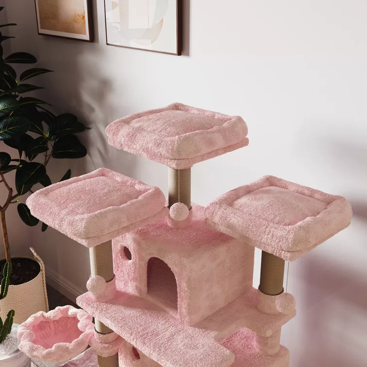 Lima Pet Heavy Duty 68 Inch Multi-Level Cat Tree