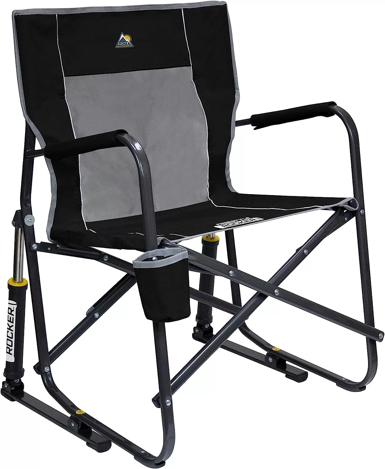 Outdoor Freestyle Rocker Portable Rocking Chair & Outdoor Camping Chair, ergonomic Nylon, Indigo Blue