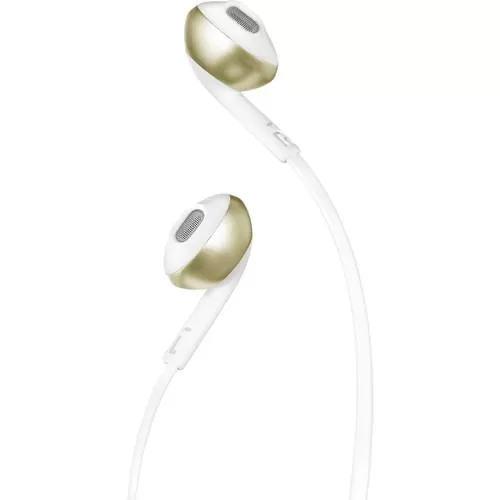 JBL T205 Earbud Headphones (Champagne Gold)