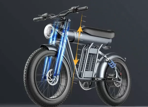 Ebikemoto x YYG BR100 Electric Bike 48V 20Ah 1200W, 20