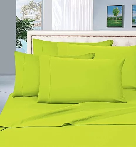 Wrinkle Resistant Luxury 6 pcs Bed Sheet Set 1500 Thread Count Egyptian Quality Silky Soft
