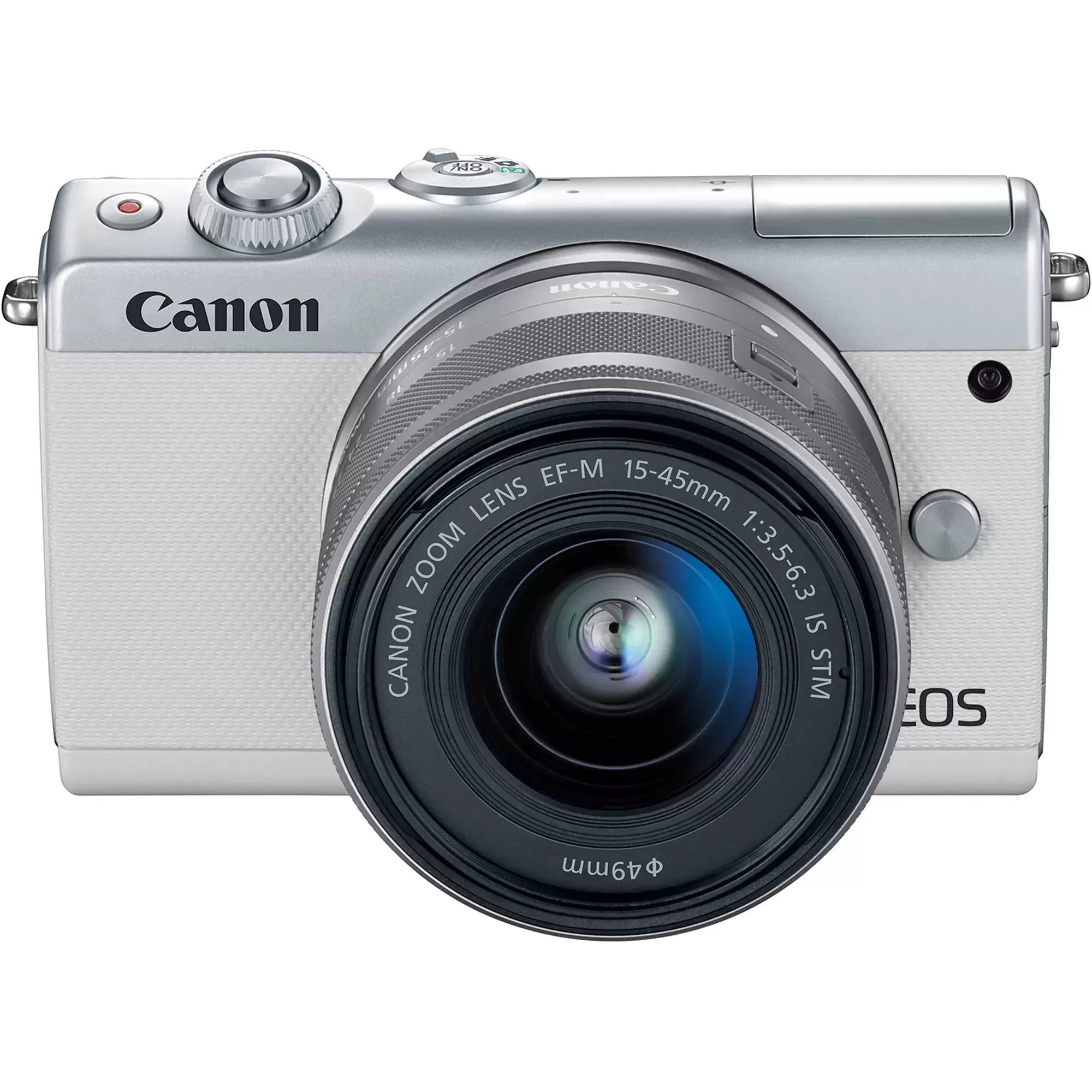 Canon EOS M100 Mirrorless Digital Camera with 15-45mm Lens | White