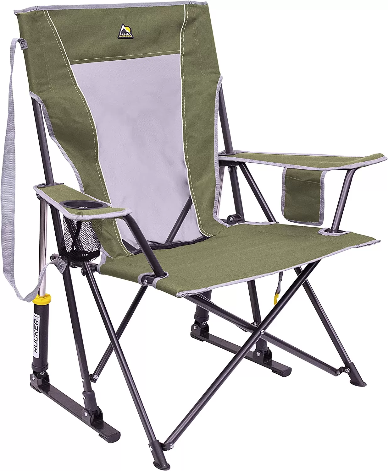 Outdoor Freestyle Rocker Portable Rocking Chair & Outdoor Camping Chair, ergonomic Nylon, Indigo Blue