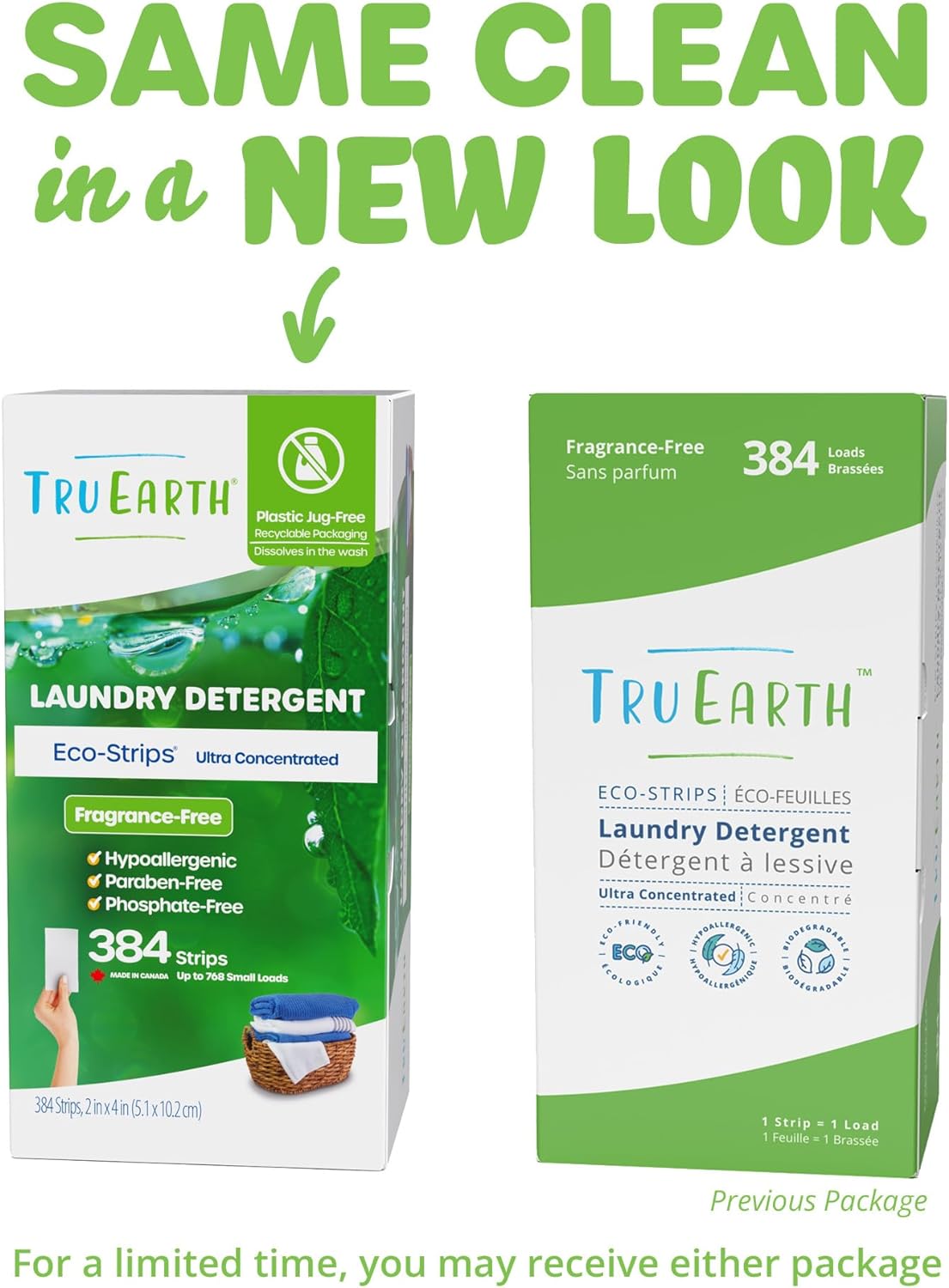 Tru Earth Compact Dry Laundry Detergent Sheets - Up to 128 Loads (64 Sheets) - Paraben-Free, Plastic-Free - Original Eco-Strip Liquidless Laundry Detergent, Travel Laundry Sheets - Fresh Linen