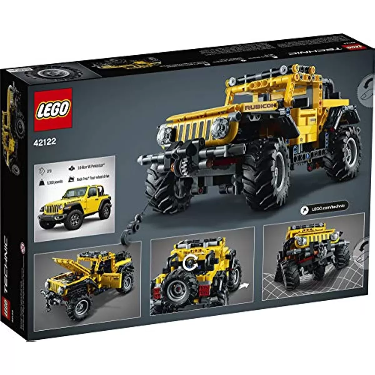Technic Jeep Wrangler 42122 Building Toy Set for Kids, Boys, and Girls Ages 9+ (665 Pieces)