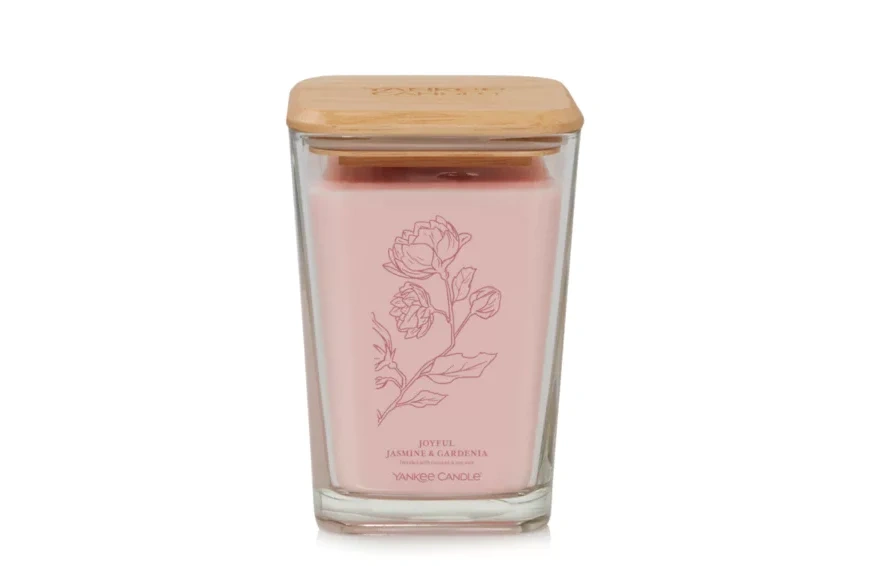 Joyful Jasmine & Gardenia Large Square Candle