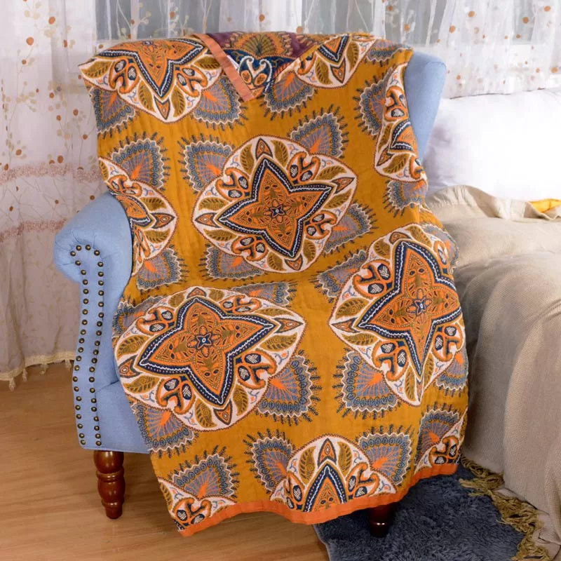 Flower Soft Towel Double-Side Beach Towel