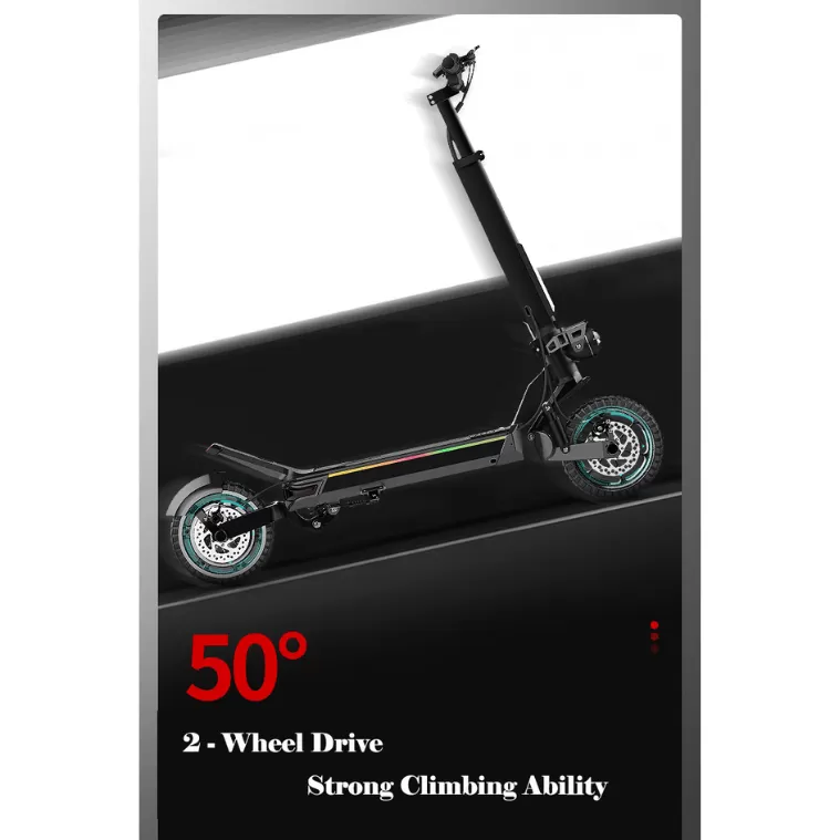 Powerful Motorized Foldable Electric Off-Road Scooter For All Terrain