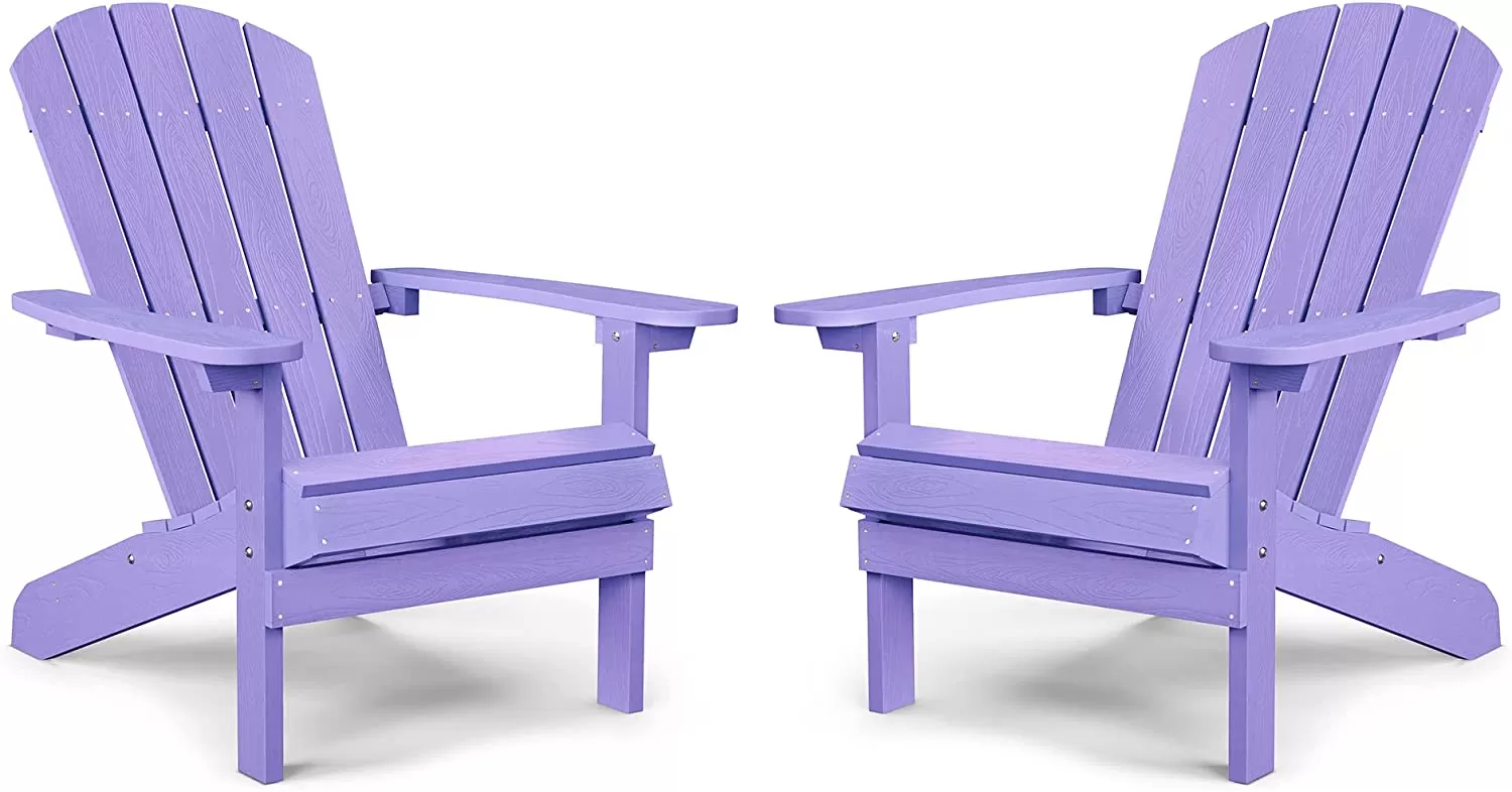 Adirondack Chair ,Patio Chairs 5 Steps Easy Installation,Widely Used in Outdoor, Fire Pit, Deck, Outside, Garden, Campfire Chairs