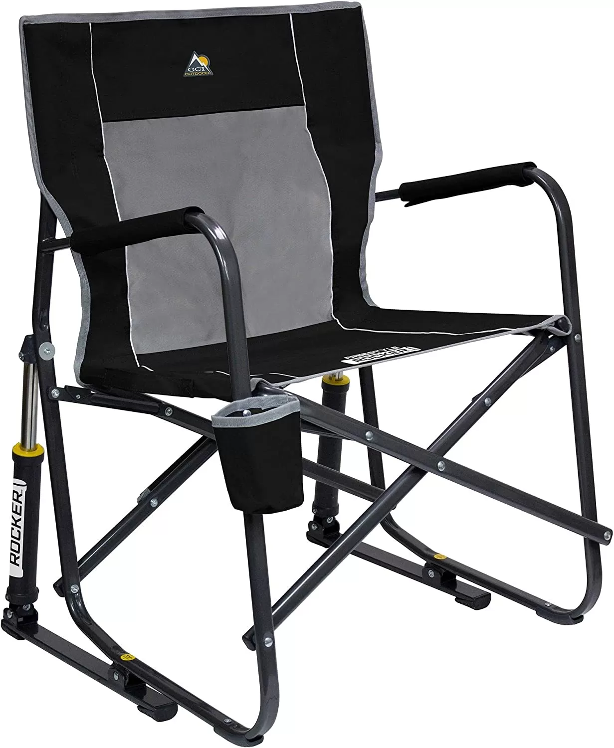 Outdoor Freestyle Rocker Portable Rocking Chair & Outdoor Camping Chair, ergonomic Nylon, Indigo Blue