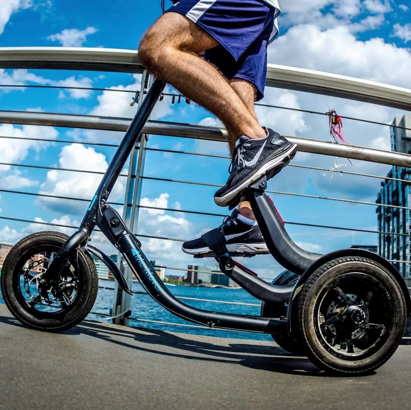Step Machine on Wheels, Low Impact Trainer, Cross Trainer