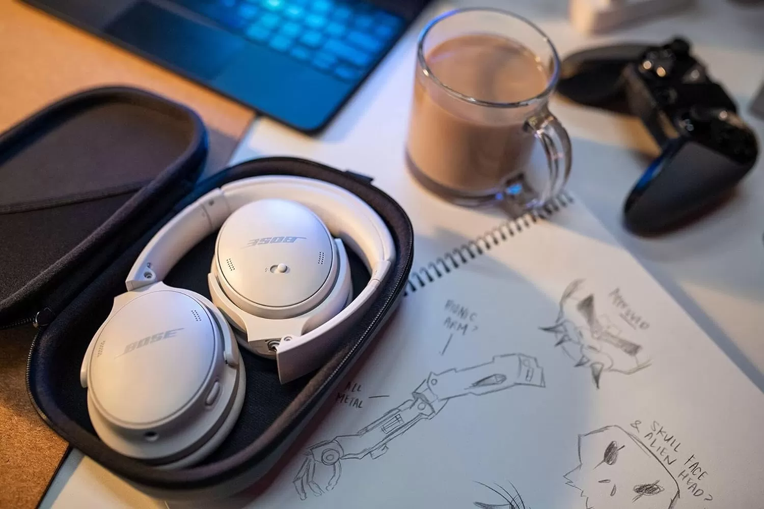 Bose QuietComfort 45 Wireless Bluetooth Noise Cancelling Headphones, Over-Ear Headphones with Microphone, Personalized Noise Cancellation and Sound, Triple Black
