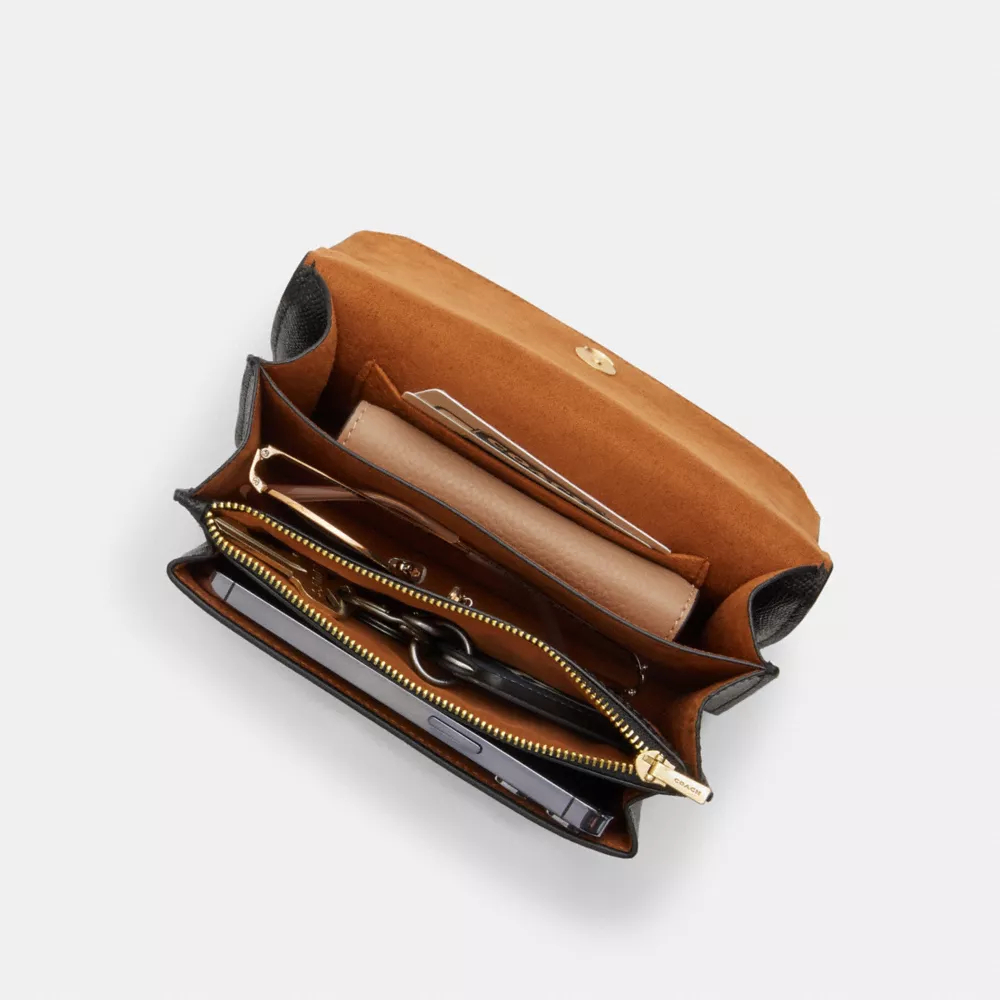 Mini Klare Crossbody In Signature Canvas With Heart Print