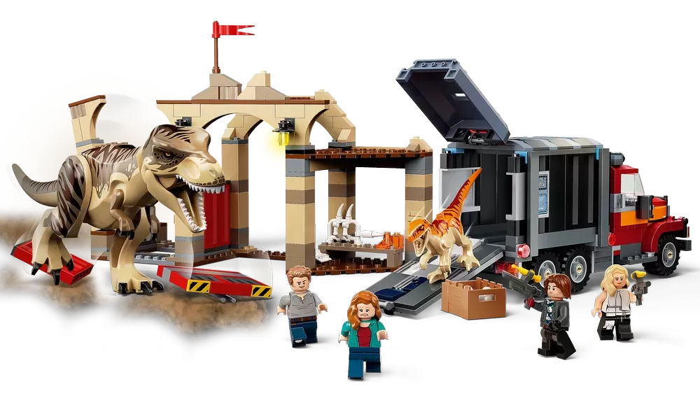 JURASSIC WORLD T. REX & ATROCIRAPTOR DINOSAUR BREAKOUT 76948