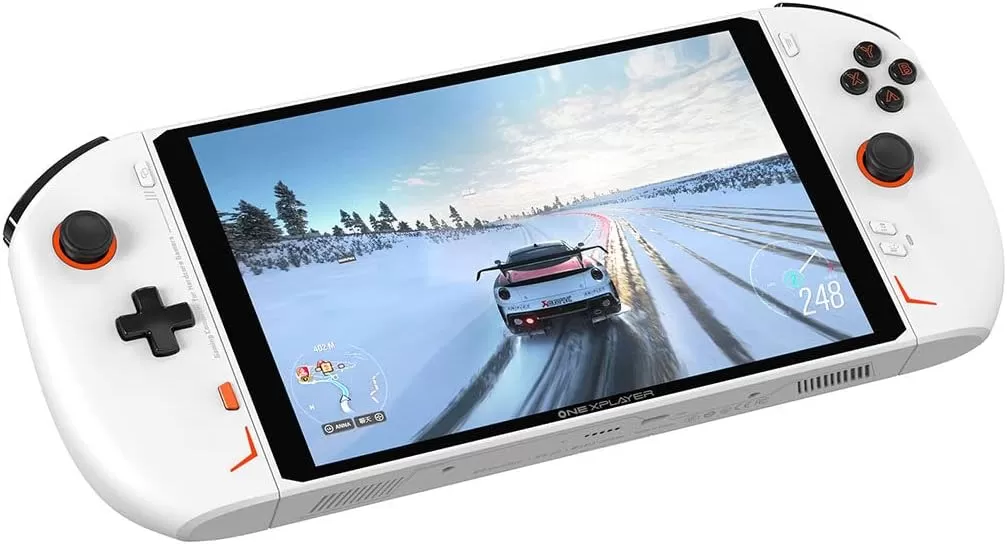 KKXX OneXPlayer 2 Handheld Game Console, 2.8 Inch IPS Screen 32+2TB Portable Retro Video Game Console PC for Kids Adults (US Plug/Black)