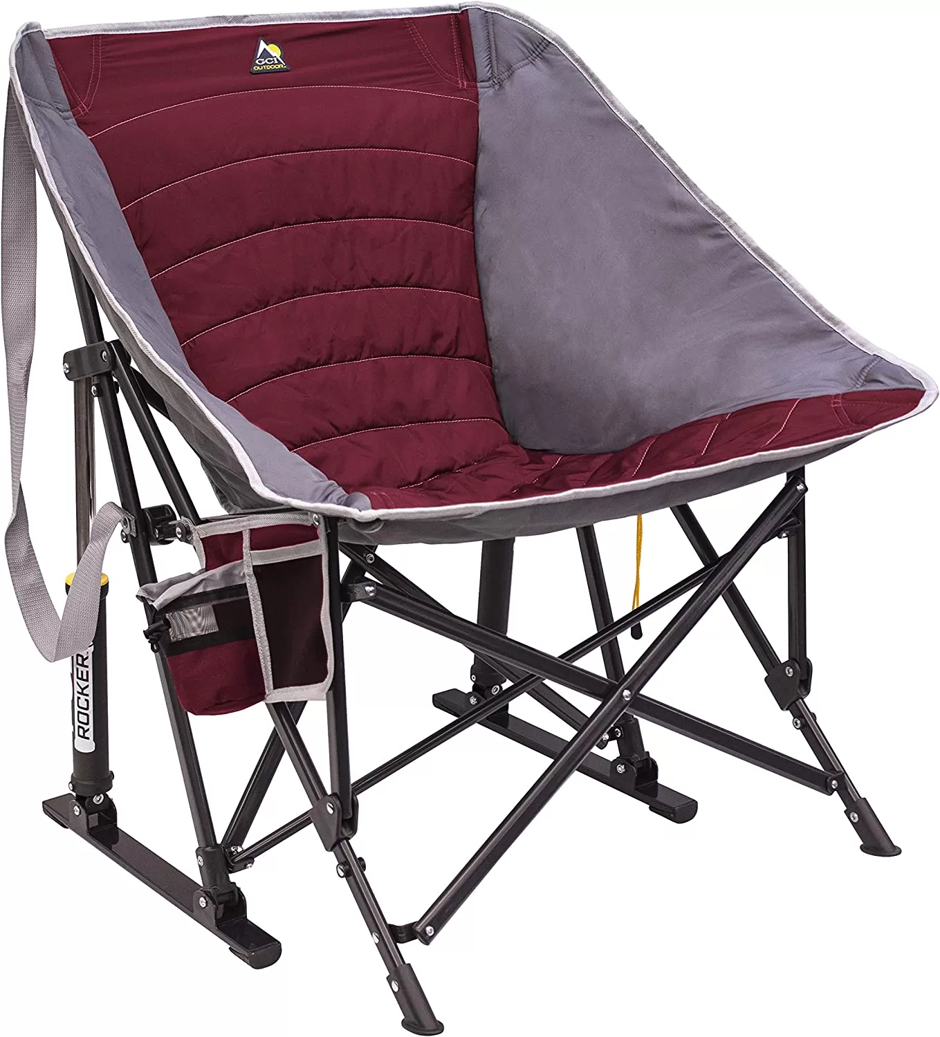 Outdoor Freestyle Rocker Portable Rocking Chair & Outdoor Camping Chair, ergonomic Nylon, Indigo Blue