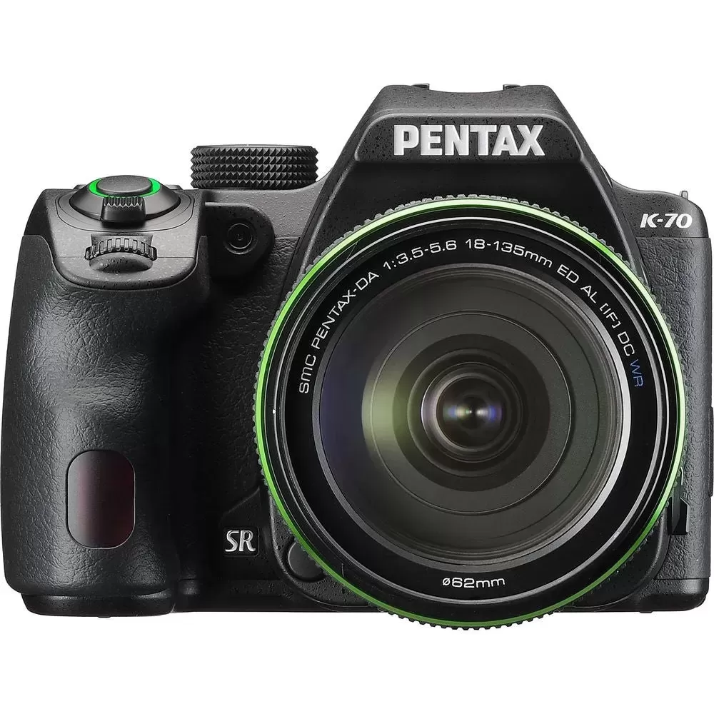 Pentax K-70 DSLR Camera with 18-135mm Lens | Black