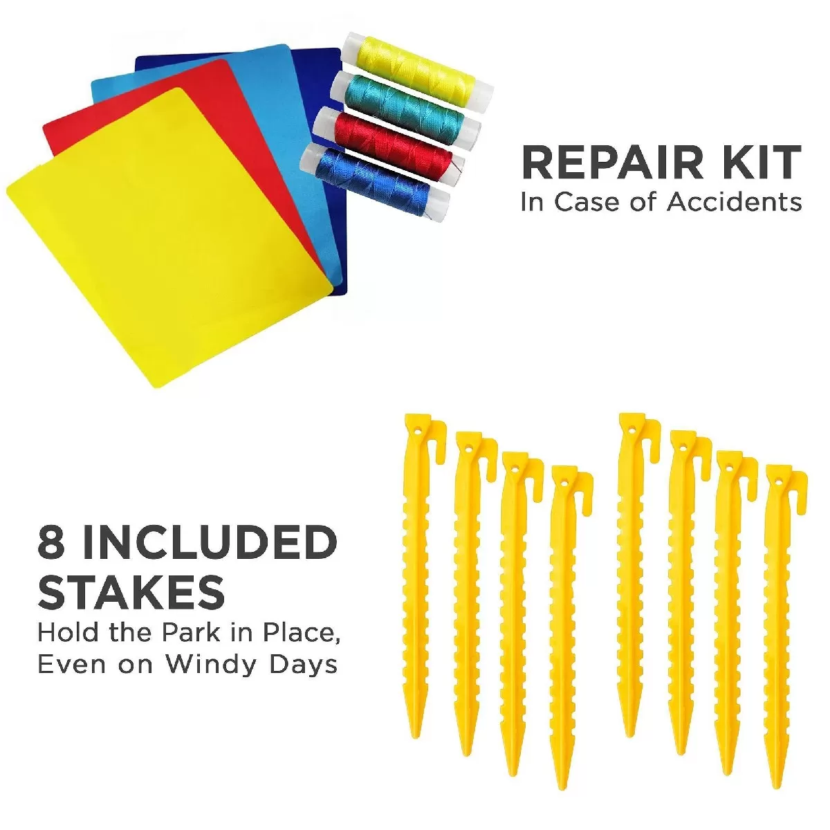 [Buy 2 Free Shipping]Inflatable Water Slide Park, Climbing Wall, 2 Slides & Splash Pool - Gestures