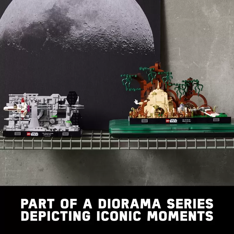 STAR WARS DEATH STAR TRENCH RUN DIORAMA 75329 BUILDING KIT