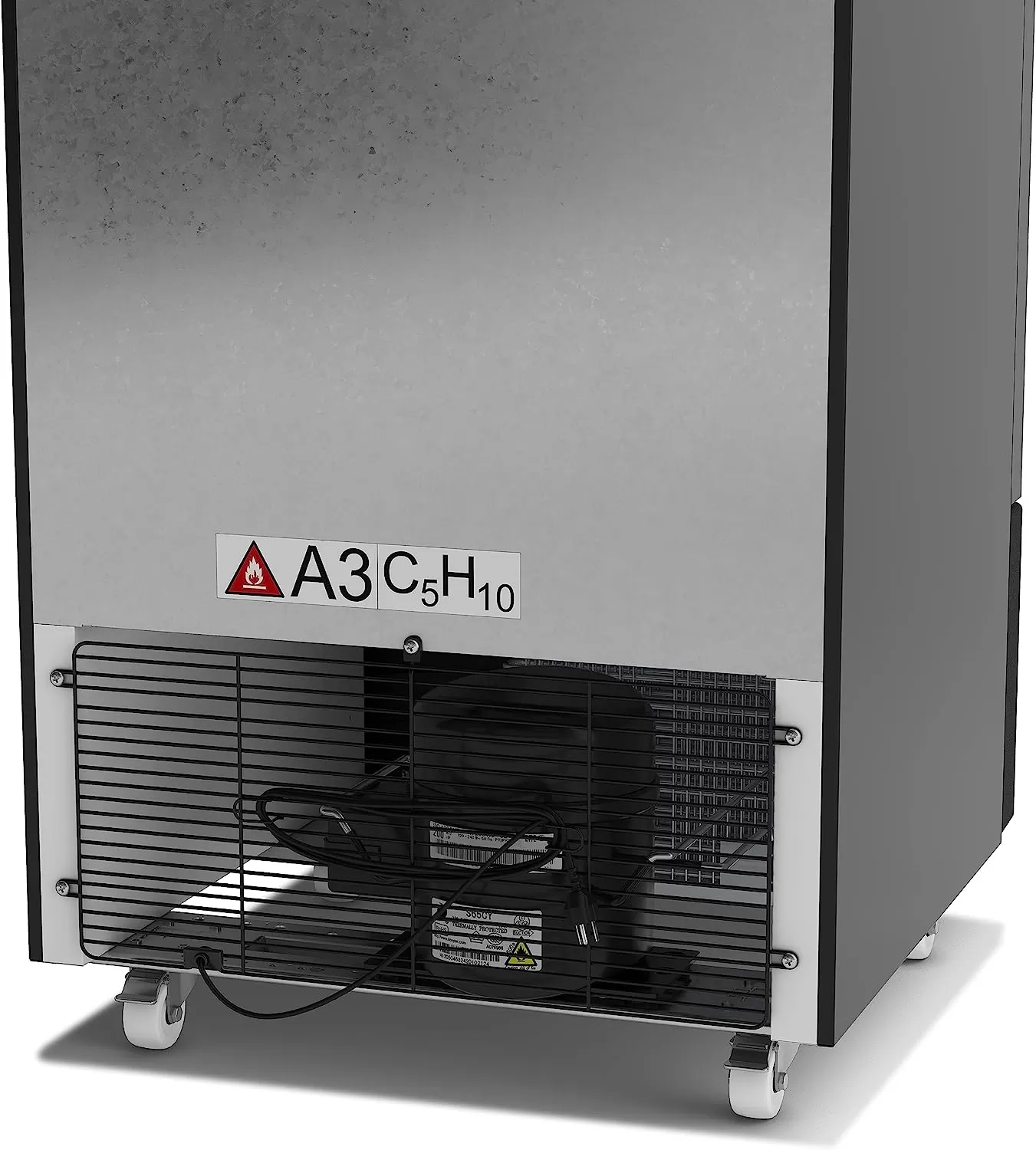 KoolMore Commercial One Glass Door Display Upright Beverage Refrigerator Cooler Merchandiser - 12 Cu. Ft [Black] (MDR-1GD-12C)