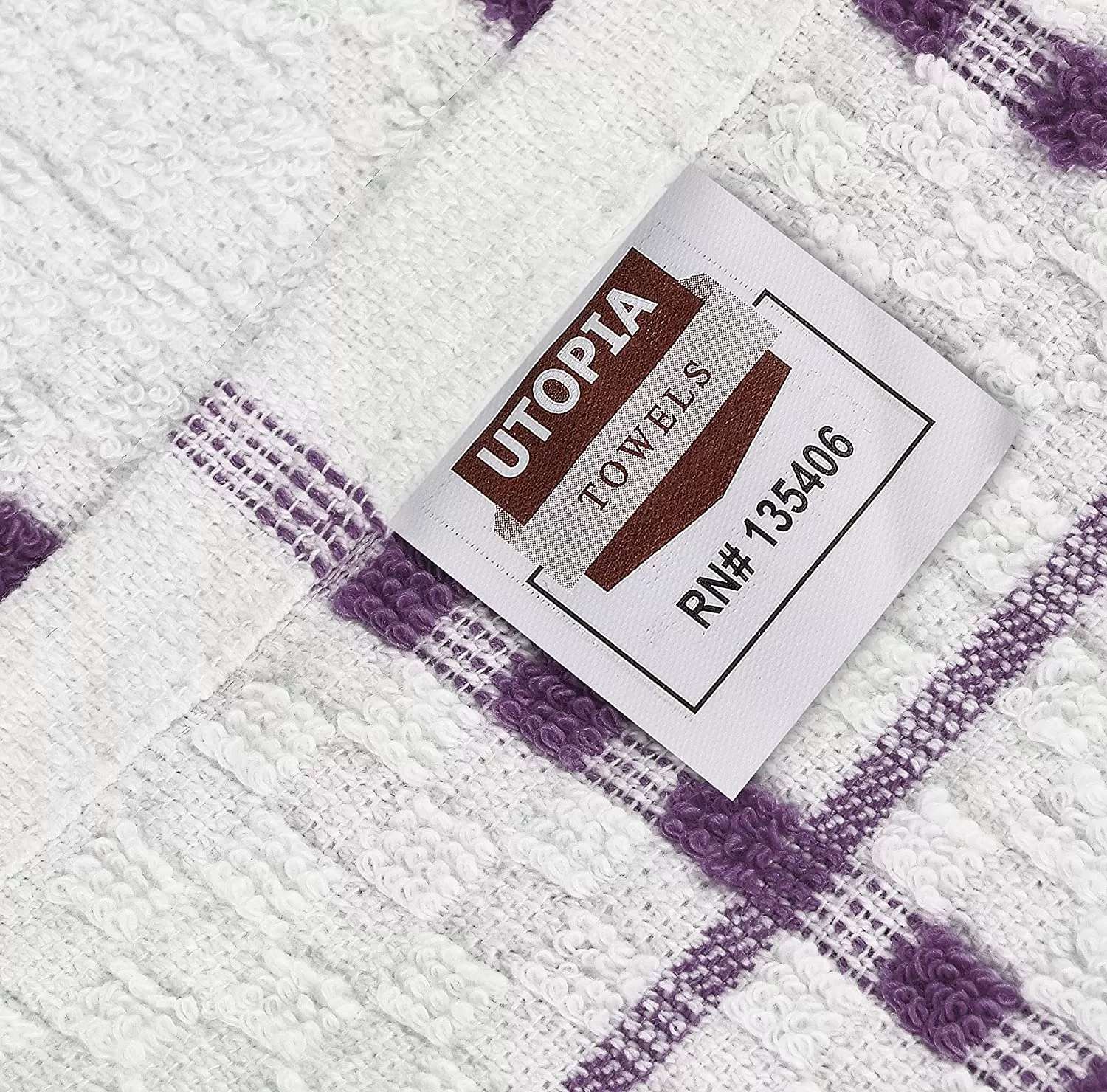 Kitchen Towels 12 Pack, 15 x 25 Inches, 100% Ring Spun Cotton Super Soft and Absorbent Linen Dish Towels, Tea Towels and Bar Towels Set (Black)