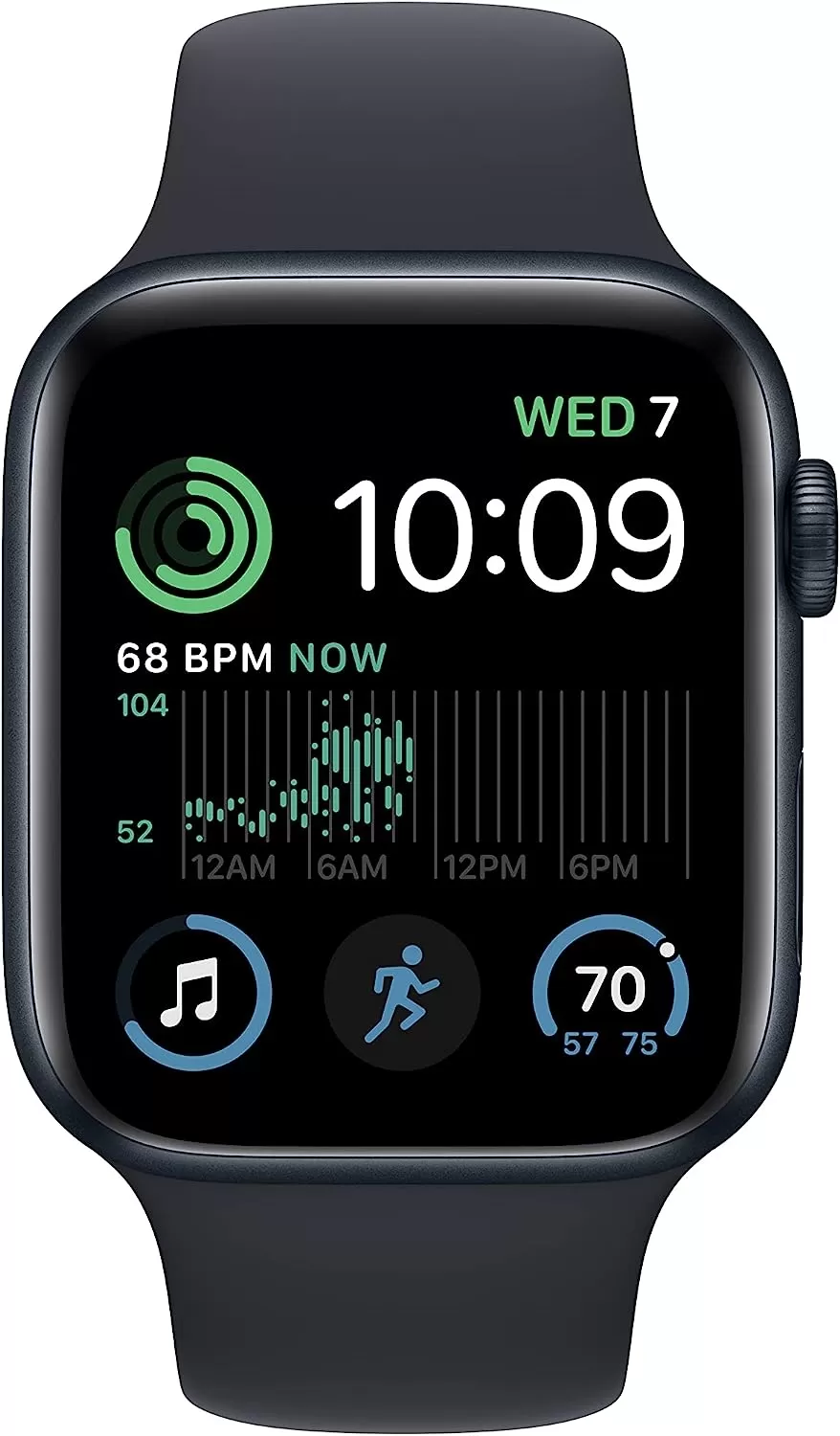 Watch SE (2nd Gen) [GPS 40mm] Smart Watch w/Starlight Aluminum Case & Starlight Sport Band - S/M. Fitness & Sleep Tracker, Crash Detection, Heart Rate Monitor, Retina Display, Water Resistant