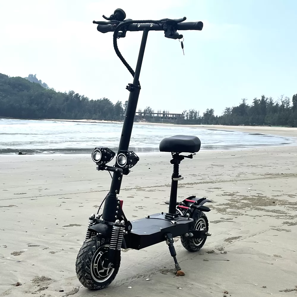 (š„Limited Time Sale) T4 10inch 2400W E Scooter with Off Road Tire Foldable Dual Motor Electric scooter
