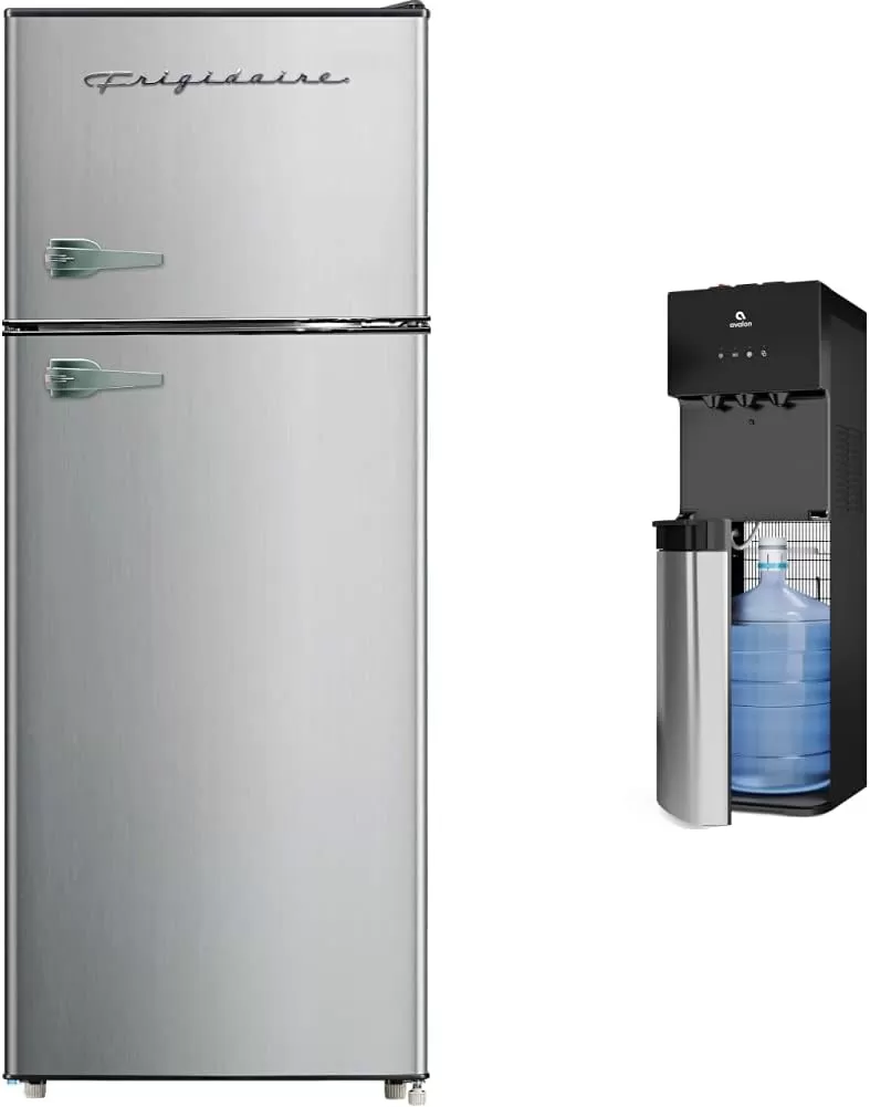 Frigidaire EFR451 2 Door Refrigerator/Freezer, 4.6 cu ft, Platinum Series, Stainless Steel, Double
