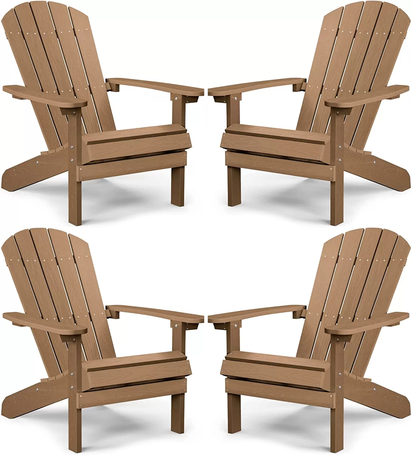Adirondack Chair ,Patio Chairs 5 Steps Easy Installation,Widely Used in Outdoor, Fire Pit, Deck, Outside, Garden, Campfire Chairs