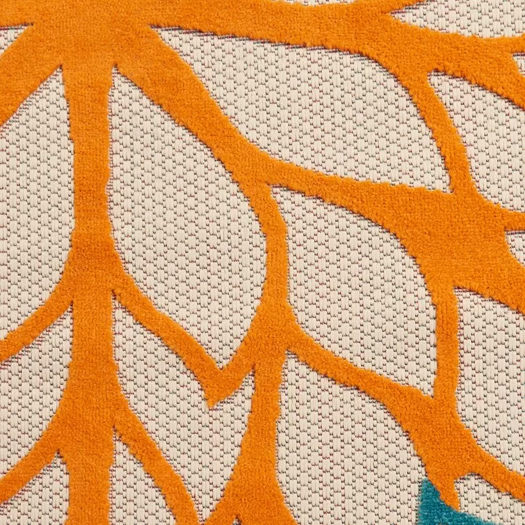 Miraloma Green/Red/Orange Indoor/Outdoor Rug