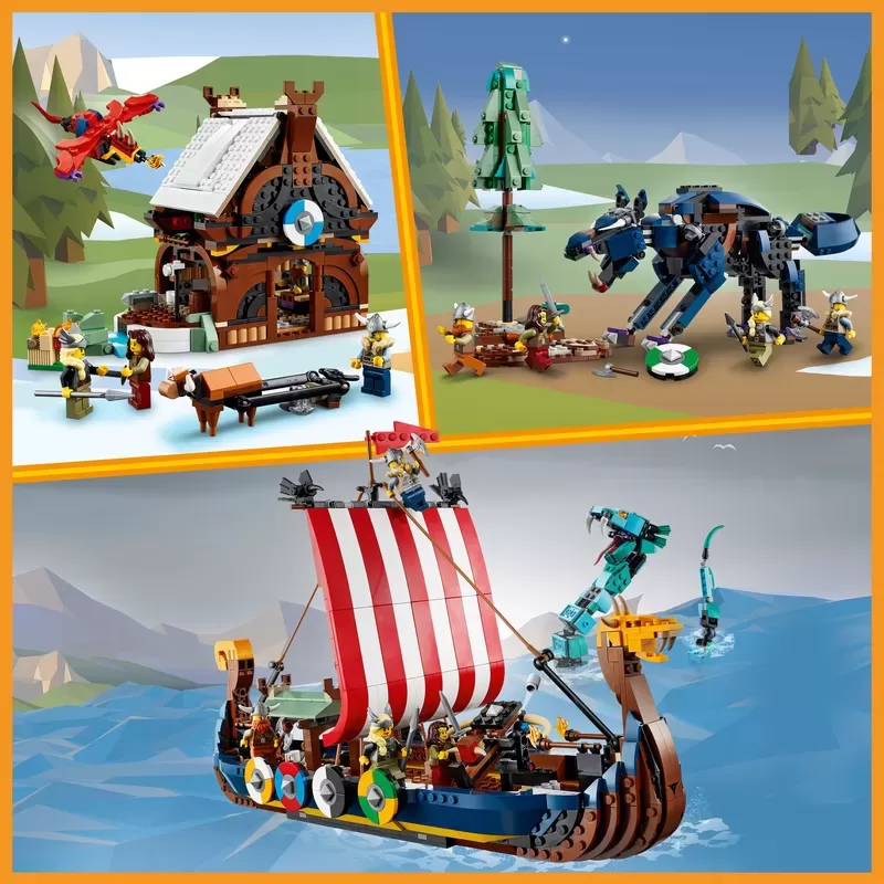 31132 CREATOR VIKING SHIP AND THE MIDGARD SERPENT
