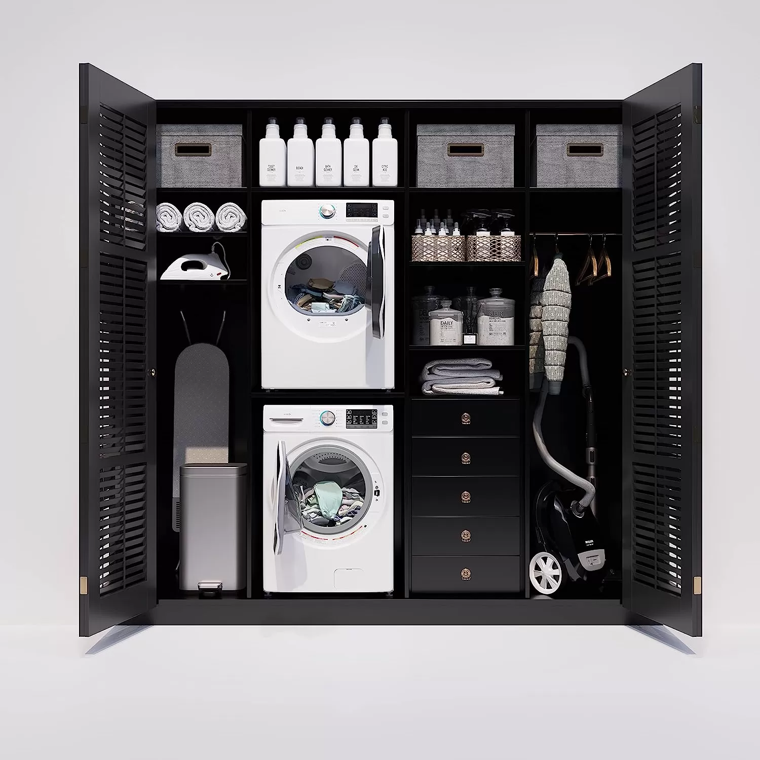 KoolMore FLW-3CWH Front Load Machine, 2.7 Cu. Ft, Space Saving Unit with 20-Minute Quick, 12 Washing Cycles, Quiet Inverter Motor [120V],